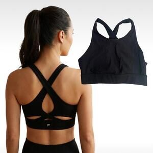 Fabletics High Impact "No Bounce" Sports Bra - Black Size S